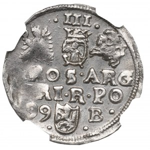 Zikmund III Vasa, Trojak 1599, Bydgoszcz - NGC MS62