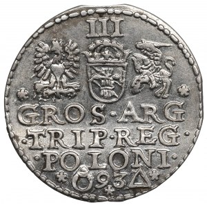 Sigismund III, 3 groschen 1593, Marienburg