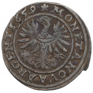Slezsko, knížectví Brzeg-Legnica-Wołów, Jiří III. z Brzegu, 3 Krajcary 1657, Brzeg - nepopsáno