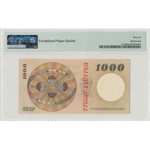 People's Republic of Poland, 1000 zloty 1965 - JAROSZEWICZ MODEL - K 0000002 - PMG 66 EPQ