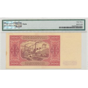 PRL, 100 zloty 1948 L - VERY RARE - PMG 63