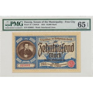 WMG, 10,000 Mark 1923 - PMG 65 EPQ