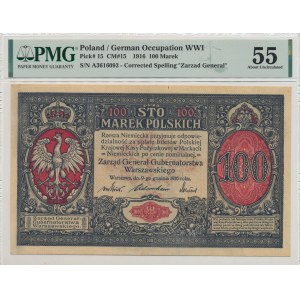 GG, 100 mkp 1916, General - PMG 55
