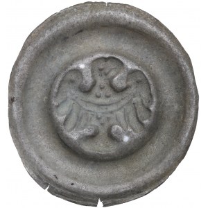 Silesia, 13th century broad brakteat, EAGLE - RARE