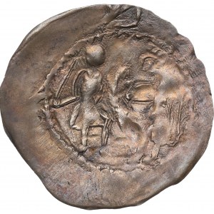 Mieszko I the Platypus, Racibórz, denarius, prince on HORSE - EXCLUSIVE