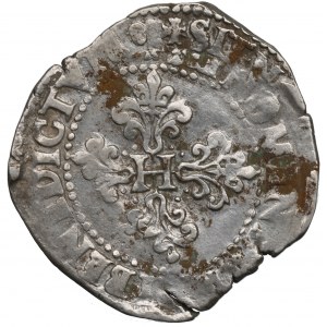 France, Henri III, 1/2 franc 1586