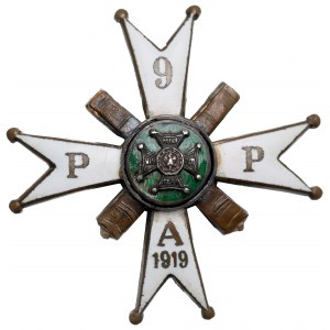 II RP, Odznaka 9 Pułk Artylerii Polowej, Siedlce - Lipczyński