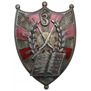 II RP, Badge of Non-commissioned Officer School for Minors No. 3, Krosno - Grabski, Lodz.