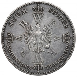 Německo, Prusko, Korunovační tolar 1861