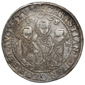 Germany, Saxony, Christian II, Johann Georg I, August, Thlaer 1595