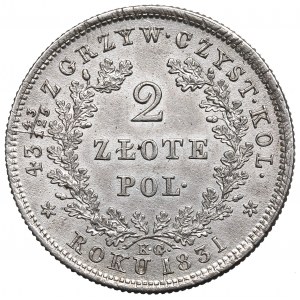 November Uprising, 2 zloty 1831