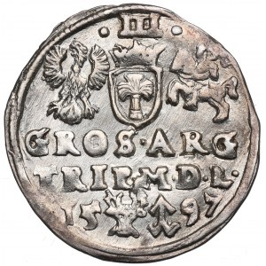 Sigismund, 3 groschen 1597, Vilnius