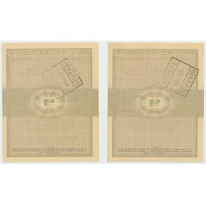 Pewex, komoditní poukázka, 10 centů 1960 Db - sada dvou výtisků