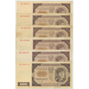 People's Republic of Poland, Set of 500 Gold 1948