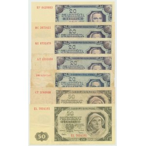 People's Republic of Poland, Set of 20 and 50 Gold 1948