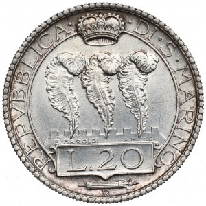 San Marino, 20 lira 1931