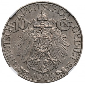 China, Kiau Chau, German Asiatic Bank, 10 cents 1909 - NGC MS63