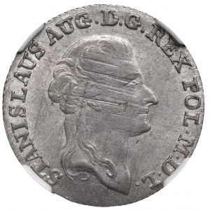 Stanislav August Poniatowski, zlatá mince z roku 1793 - NGC MS63