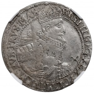Sigismund III, 18 groschen 1621, Bromberg - extremely rare NGC AU Details