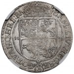 Sigismund III, 18 groschen 1621, Bromberg - extremely rare NGC AU Details