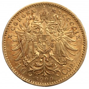 Austria, Franz Joseph, 10 kronen 1909