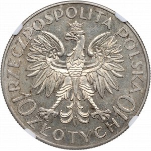 II RP, 10 zl. 1933 Sobieski - NGC AU58