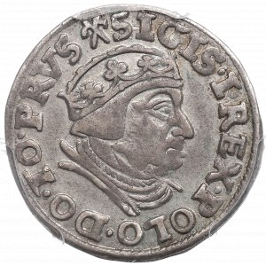 Sigismund I the Old, 3 groschen 1539, Danzig - PCGS AU53