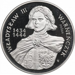 III RP, 200,000 zl 1992 Wladyslaw III Varnañczyk - bust sample Ni