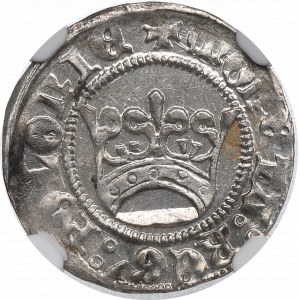 Alexander the Jagellon, Halfgroat without date, Cracow - NGC MS62