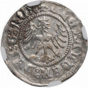 Alexander the Jagellon, Halfgroat without date, Cracow - NGC MS62
