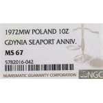 Peoples Republic of Poland, 10 zloty 1972 - NGC MS