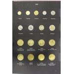 People's Republic and Third Republic, Collection of coins in vintage claspers - 1987-2010 excluding 1991-1995 clasper