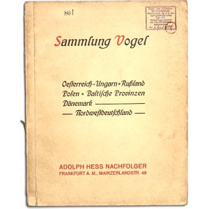 Adolph Hess Nachfolger, Sammlung Vogel Oesterreich - Ungarn, Russland, Polen, Baltische Provinzen, Danemark, Nordwestdeutschland,
