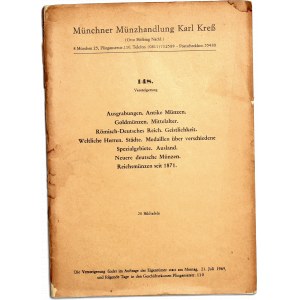 Münchner Münzhandlung Karl Kreß - Katalog zur Versteigerung 148