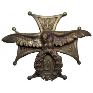 II RP, Soldier's badge of the 4th Regiment of Zaniemenski Lancers, Vilnius - Gontarczyk