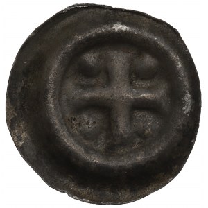 Unspecified district, 13th century brakteat, cross with bullets
