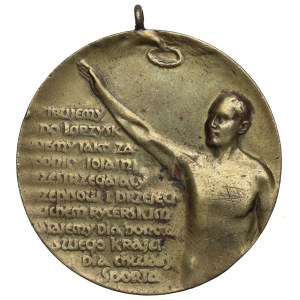 II RP, Medal II miejsce Trójbój Przysposobienie Wojskowe 62 Pułku Piechoty 1930