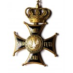 PRL/III RP, Velkokříž s hvězdou Řádu Virtuti Militari - rytina Panasiuk