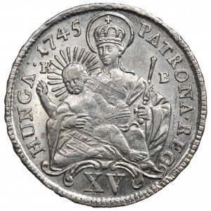 Hungary, 15 kreuzer 1745