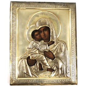 Icon, Mother of God - silver wrap