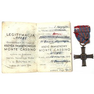 Polská vojenská služba (PSZnZ), Kříž Monte Cassino s průkazem totožnosti - 11. spojovací prapor