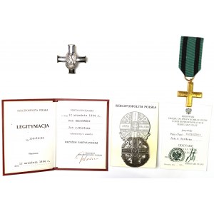 Third Republic, Set of cards and medals after partisan Jan Haczynski