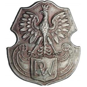 II RP/Okupacja, Odznaka czapkowa Przysposobienie Wojskowe - wersja odlewana