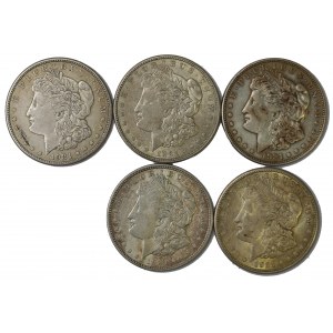 USA, lot of Morgan dollar 1921