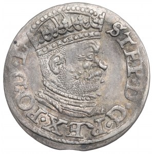 Stefan Batory, Trojak 1586, Riga - malá hlava
