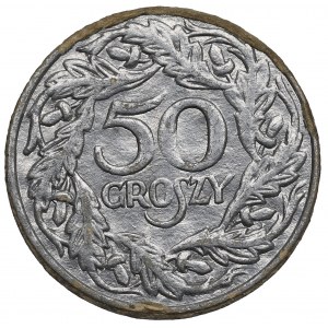 II RP, Wzór monety polskiej 50 groszy - rzadkość