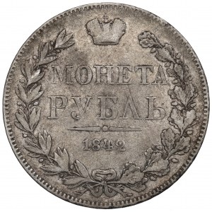 Russia, Nicholas I, Ruble 1842 MW