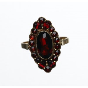 Europe, Author's ring with garnets - gold