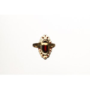 Europe, Author's ring with garnets - gold