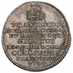 Rakousko, František II., korunovační žeton 1745